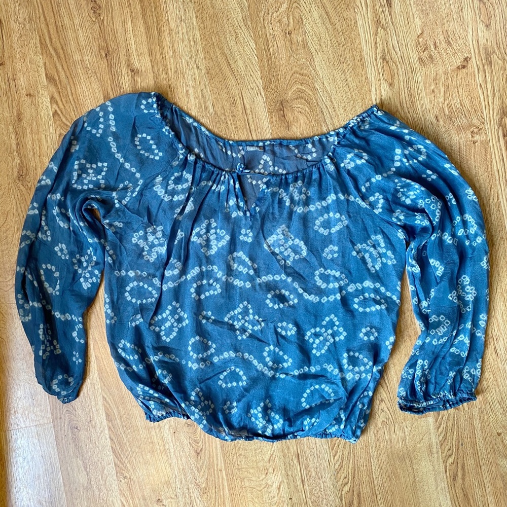 Silk Bohemian Blouse